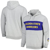 Fanatics - Golden State Warriors Wordmark French Terry Pullover Hoodie - Heather Gray