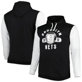 Fanatics - Brooklyn Nets Big & Tall Bold Attack Pullover Hoodie - Black/White