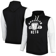 Fanatics - Brooklyn Nets Big & Tall Bold Attack Pullover Hoodie - Black/White