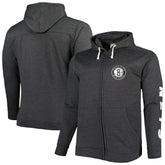 Fanatics - Brooklyn Nets Big & Tall Down and Distance Full-Zip Hoodie - Heathered Black