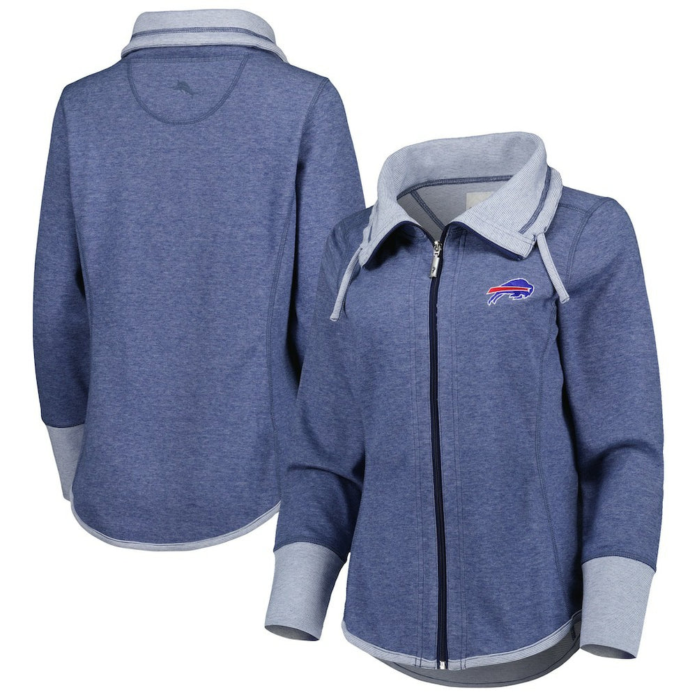 Buffalo Bills Women's Sport Sun Fade Full-Zip Sweatshirt Heathered Royal - Tommy Bahama