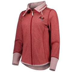 Tampa Bay Buccaneers Women's Sport Sun Fade Full-Zip Sweatshirt Heathered Red - Tommy Bahama