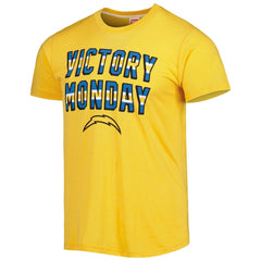 Los Angeles Chargers Homage Victory Monday Tri-Blend T-Shirt Gold - NFL