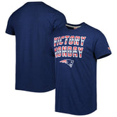 New England Patriots Homage Victory Monday Tri-Blend T-Shirt Navy - NFL