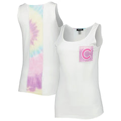 Chicago Cubs Refried Apparel Women's Tie-Dye Tank Top Sale