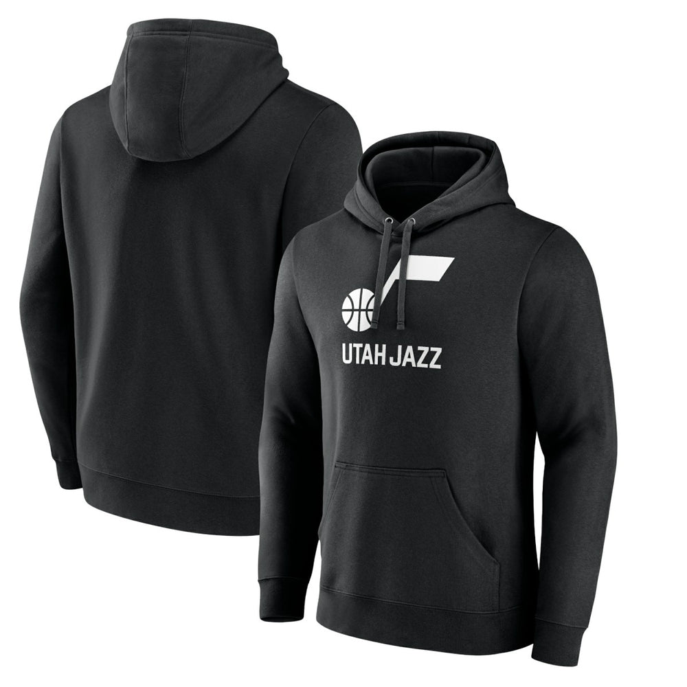 NBA - Utah Jazz Wordmark Team Logo Pullover Hoodie - Black