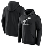 NBA - Utah Jazz Wordmark Team Logo Pullover Hoodie - Black