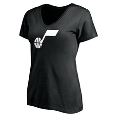 NBA - Utah Jazz Women's Primary Team Logo V-Neck T-Shirt - Black