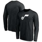 NBA - Utah Jazz Primary Logo Team Long Sleeve T-Shirt - Black