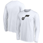 NBA - Utah Jazz Primary Logo Team Long Sleeve T-Shirt - White