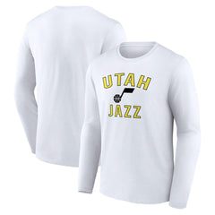 NBA - Utah Jazz Victory Arch Team Long Sleeve T-Shirt - White