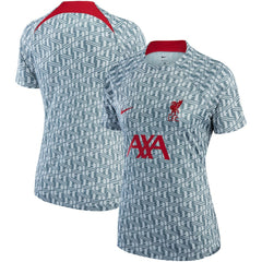 Nike Liverpool Women's 2022/23 Pre-Match Raglan Performance Top - Gray