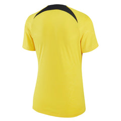 Jordan Paris Saint-Germain Jordan Brand Women's 2022/23 Pre-Match Raglan Performance Top - Yellow