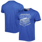 Indianapolis Colts Homage Stadium Tri-Blend T-Shirt Royal - NFL