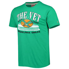Philadelphia Eagles Homage Stadium Tri-Blend T-Shirt Green - NFL