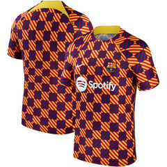 Nike Barcelona 2023/24 Pre-Match Performance Top - Yellow