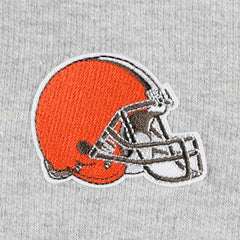 Cleveland Browns Antigua Women's Lightweight Jackpot Raglan Half-Zip Pullover Hoodie Heather Gray - NFL