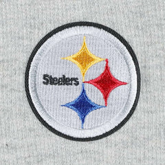 Pittsburgh Steelers Antigua Women's Lightweight Jackpot Raglan Half-Zip Pullover Hoodie Heather Gray - NFL
