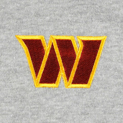 Washington Commanders Big & Tall Fleece Raglan Full-Zip Hoodie Jacket Heather Gray - NFL