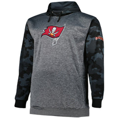 Tampa Bay Buccaneers Big & Tall Camo Pullover Hoodie Heather Charcoal - Fanatics