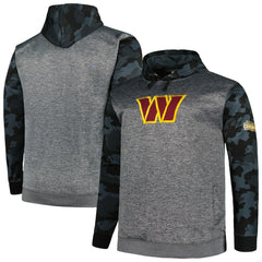Washington Commanders Big & Tall Camo Pullover Hoodie Heather Charcoal - Fanatics