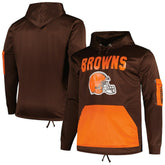 Cleveland Browns Big & Tall Pullover Hoodie Brown - Fanatics
