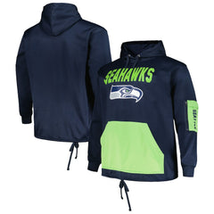 Seattle Seahawks Big & Tall Pullover Hoodie College Navy - Fanatics