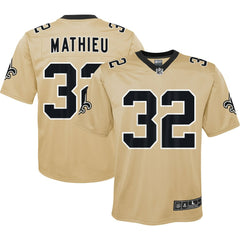 Tyrann Mathieu New Orleans Saints Youth Inverted Game Jersey Gold - Nike