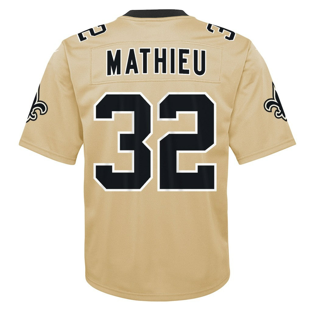 Tyrann Mathieu New Orleans Saints Youth Inverted Game Jersey - Gold | NFL Jerseys