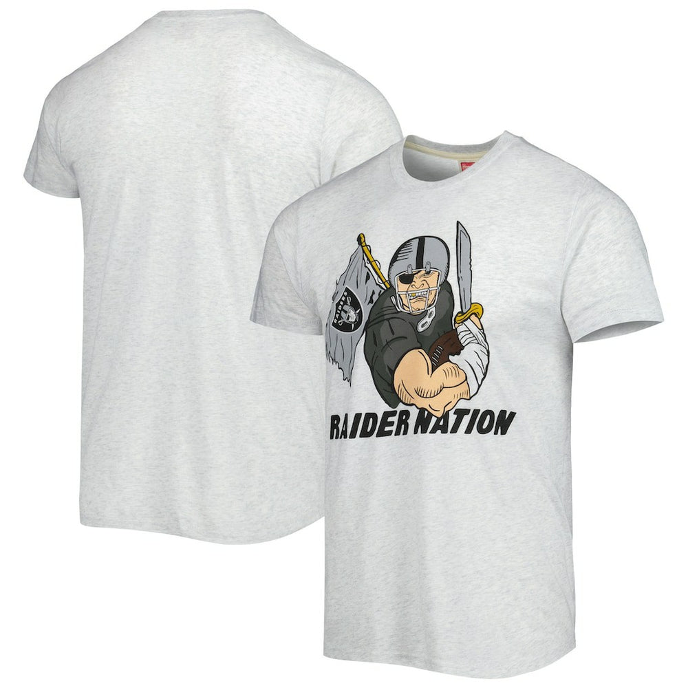 Las Vegas Raiders Homage Hyper Local Tri-Blend T-Shirt Ash - NFL