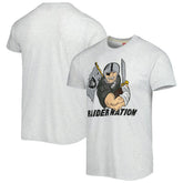 Las Vegas Raiders Homage Hyper Local Tri-Blend T-Shirt Ash - NFL