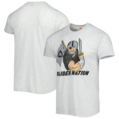 Las Vegas Raiders Homage Hyper Local Tri-Blend T-Shirt Ash - NFL