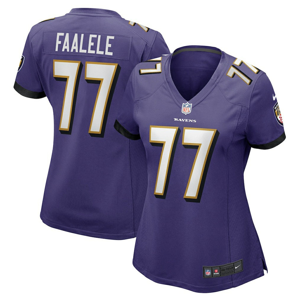 Daniel Faalele Baltimore Ravens Women's Player Game Jersey Purple - Nike