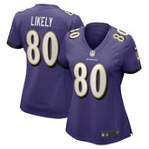 Isaiah Likely Baltimore Ravens Women's Player Game Jersey Purple - Nike