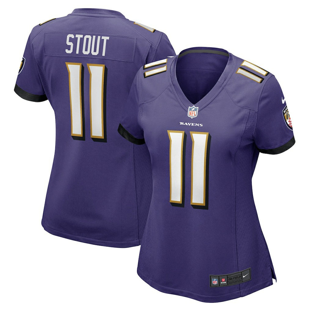 Jordan Stout Baltimore Ravens Women's Player Game Jersey Purple - Nike