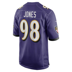 Travis Jones Baltimore Ravens Player Game Jersey Purple - Nike