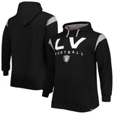 Las Vegas Raiders Big & Tall Call the Shots Pullover Hoodie Black - Fanatics