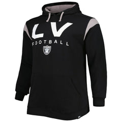 Las Vegas Raiders Big & Tall Call the Shots Pullover Hoodie Black - Fanatics