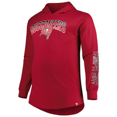 Tampa Bay Buccaneers Big & Tall Front Runner Pullover Hoodie Red - Fanatics