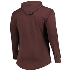 Cleveland Browns Big & Tall Front Runner Pullover Hoodie Brown - Fanatics