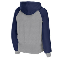 Dallas Cowboys WEAR by Erin Andrews Women's Colorblock Lightweight Full-Zip Hoodie Silver - NFL