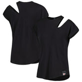 Kansas City Chiefs KIYA TOMLIN Women's Cut Out Tri-Blend Shirt Black - NFL