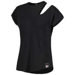 Kansas City Chiefs KIYA TOMLIN Women's Cut Out Tri-Blend Shirt Black - NFL