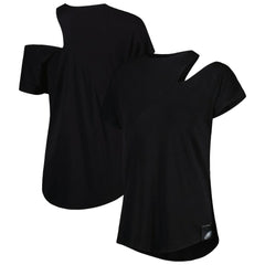 Philadelphia Eagles KIYA TOMLIN Women's Cut Out Tri-Blend Shirt Black - NFL