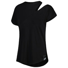 Philadelphia Eagles KIYA TOMLIN Women's Cut Out Tri-Blend Shirt Black - NFL