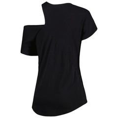 Washington Commanders KIYA TOMLIN Women's Cut Out Tri-Blend Shirt Black - NFL