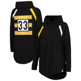 Pittsburgh Steelers KIYA TOMLIN Women's Tri-Blend Raglan Pullover Sweatshirt Black - NFL