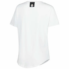 Pittsburgh Steelers KIYA TOMLIN Women's Tri-Blend V-Neck T-Shirt White - NFL