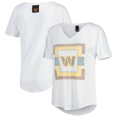 Washington Commanders KIYA TOMLIN Women's V-Neck T-Shirt White - NFL