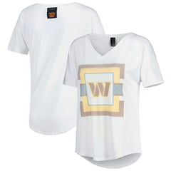 Washington Commanders KIYA TOMLIN Women's V-Neck T-Shirt White - NFL
